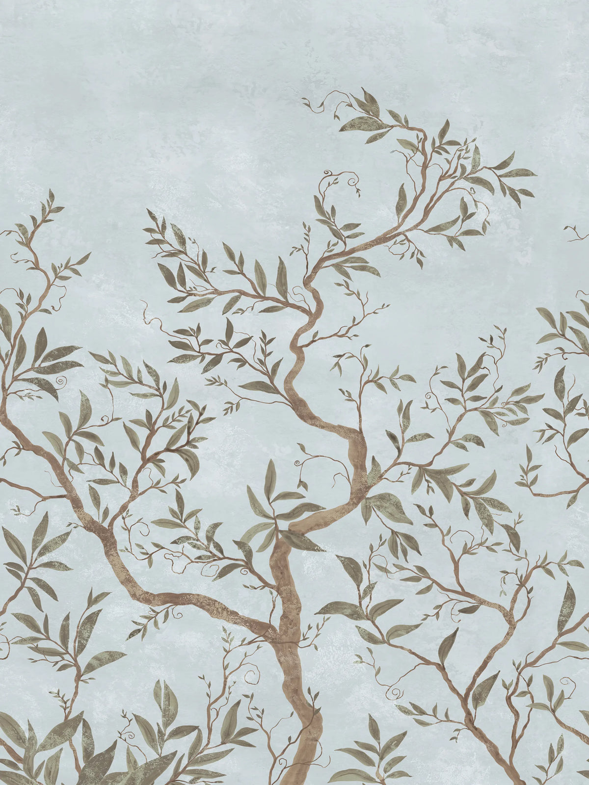 Branches of Dreams, Light Blue Mural Wallpaper - pure wallpaper artwork