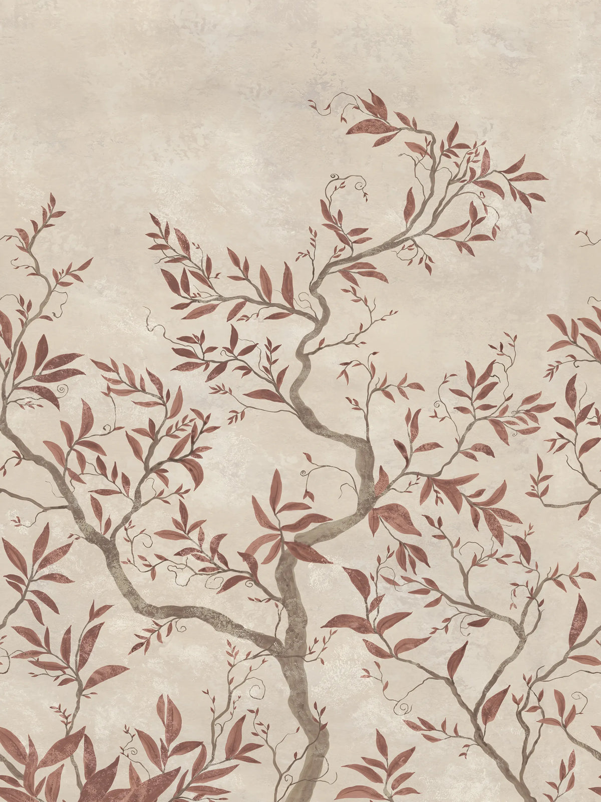 Branches of Dreams, Rust Mural Wallpaper - pure wallpaper artwork