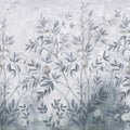 Pome Greenery, Blue Mural Wallpaper - pure wallpaper artwork