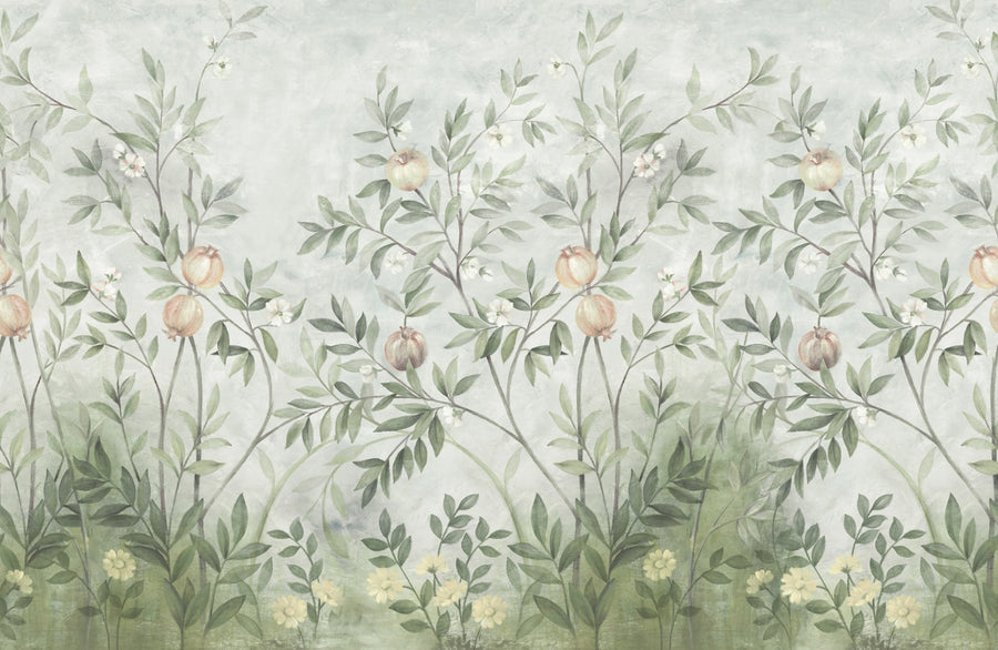Pome Greenery, Summer Green Mural Wallpaper