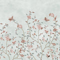 Whispering Petals, Light Blue Mural Wallpaper - pure wallpaper artwork