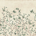 Whispering Petals, Green Mural Wallpaper - pure wallpaper artwork