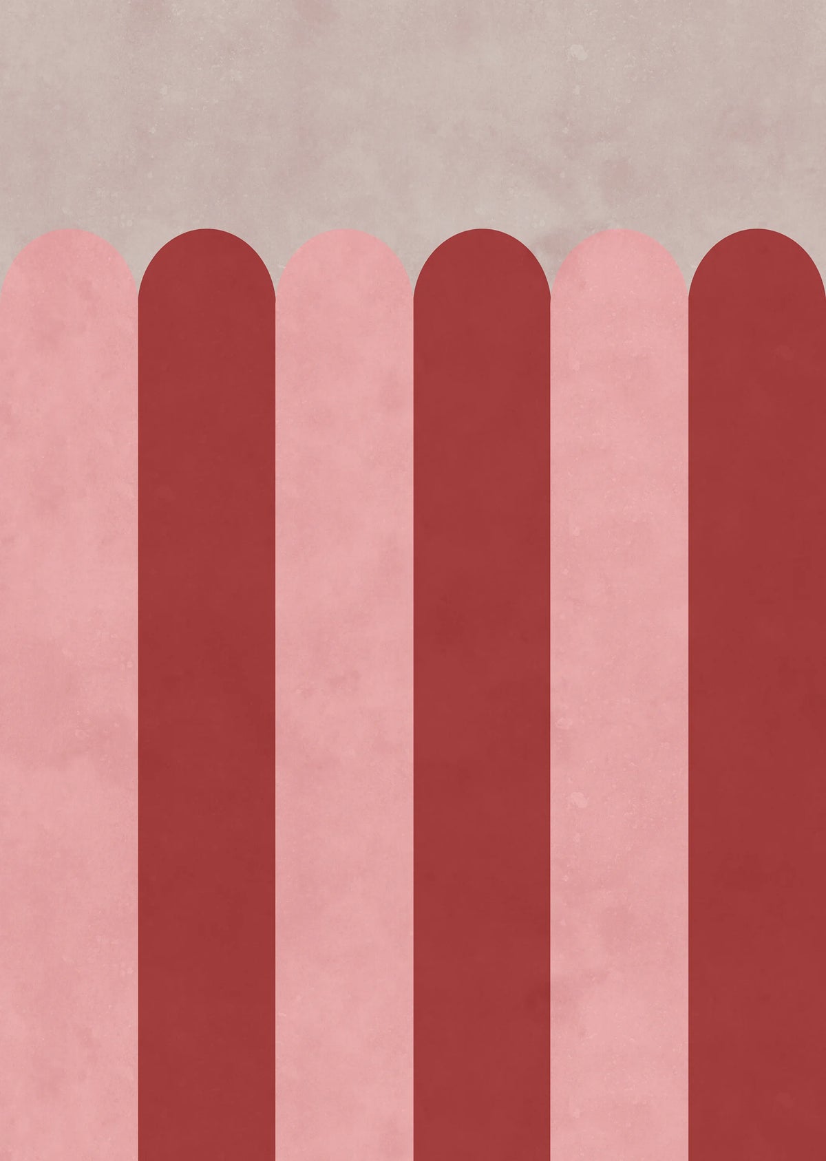 Circus Stripes, Raspberry Mural Wallpaper - pure wallpaper artwork