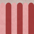 Circus Stripes, Raspberry Mural Wallpaper - pure wallpaper artwork