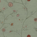 Grand Flower Thread, Green Mural Wallpaper - pure wallpaper artwork