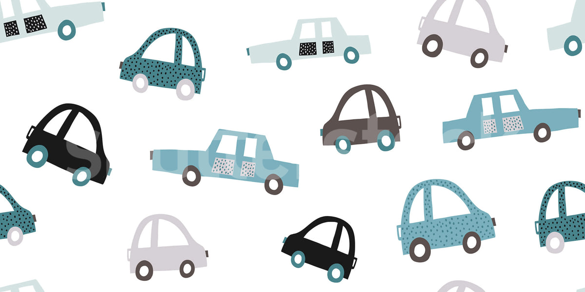 Cars, Blue Mural Wallpaper - pure wallpaper artwork