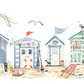 Tiny Beach Houses, Multi Mural Wallpaper - pure wallpaper artwork