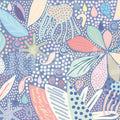 Flower Art, Blue Mural Wallpaper - pure wallpaper artwork