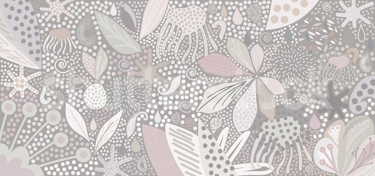 Flower Art, Pastel Mural Wallpaper - pure wallpaper artwork