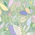 Flower Art, Green Mural Wallpaper - pure wallpaper artwork