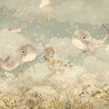 Water Song, Aqua Green Mural Wallpaper - pure wallpaper artwork