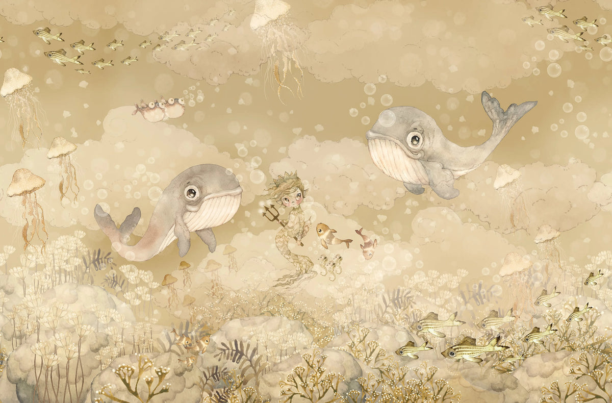 Water Song, Sand Mural Wallpaper - pure wallpaper artwork