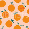 Oranges, Pink Mural Wallpaper - pure wallpaper artwork
