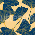 Big Ginko, Petrol Mural Wallpaper - pure wallpaper artwork