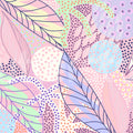 Artsy Leafs, Pink Mural Wallpaper - pure wallpaper artwork