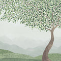 Mountain Tree, Green Mural Wallpaper - pure wallpaper artwork