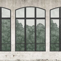 Vintage Windows, Soft Green Mural Wallpaper - pure wallpaper artwork