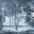 Lovers Forest, Vintage Blue Mural Wallpaper - pure wallpaper artwork