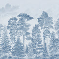 Scandinavian Bellewood, Vintage Blue Mural Wallpaper - pure wallpaper artwork