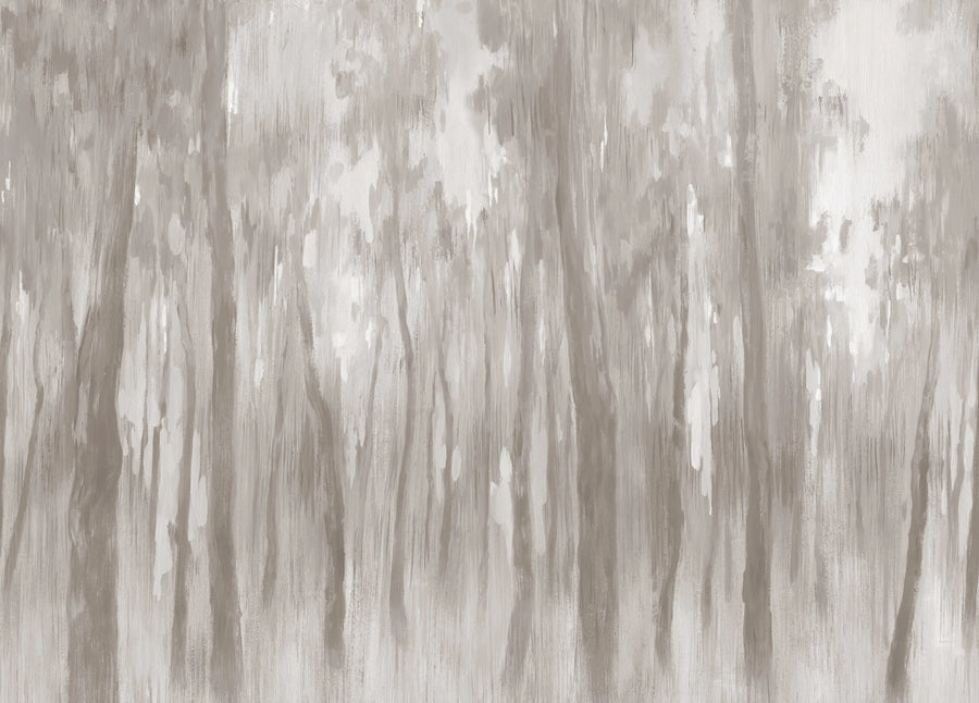 Morning Forest, Beige Mural Wallpaper
