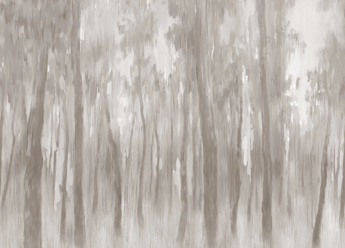 Morning Forest, Beige Mural Wallpaper - pure wallpaper artwork