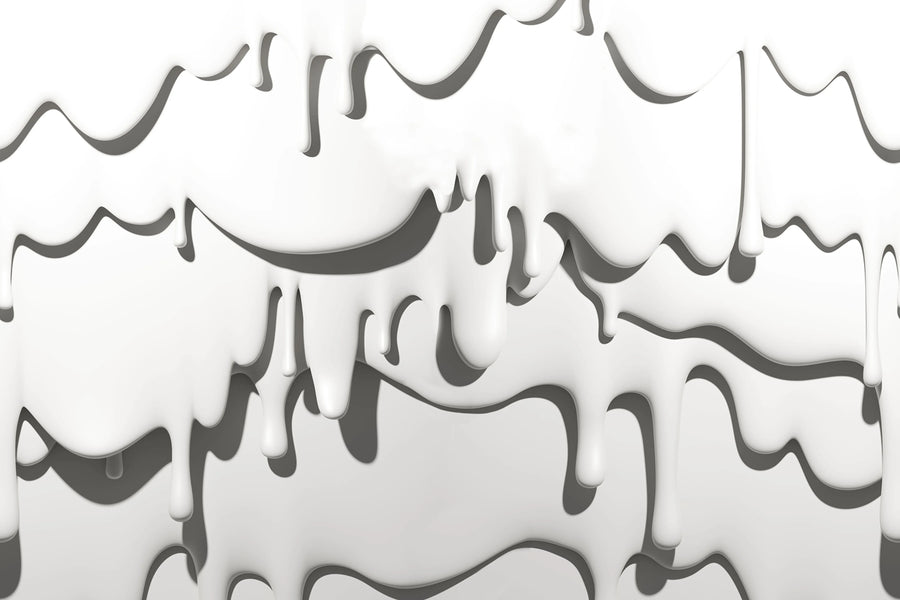 Dripping, Milky Mural Wallpaper
