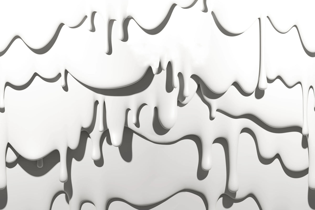 Dripping, Milky Mural Wallpaper - pure wallpaper artwork