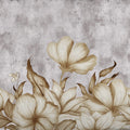 Floral Fantasy, Gray Mural Wallpaper - pure wallpaper artwork