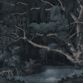 Secret Well Repeatable, Blue Mural Wallpaper - pure wallpaper artwork
