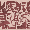 Harmony Forms, Red & Pink Mural Wallpaper - pure wallpaper artwork