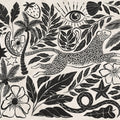 Midnight Tropics, Black & White Mural Wallpaper - pure wallpaper artwork