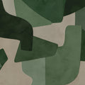 Serene Layers, Green Mural Wallpaper - pure wallpaper artwork