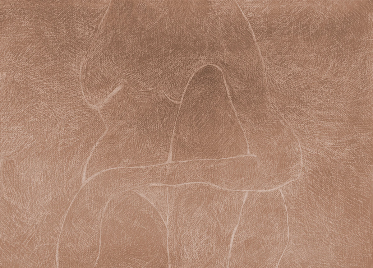 Subtle Figure, Rust Mural Wallpaper - pure wallpaper artwork