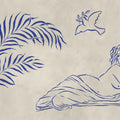 Antiquity, Blue Mural Wallpaper - pure wallpaper artwork