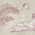 Antiquity, Red Mural Wallpaper - pure wallpaper artwork