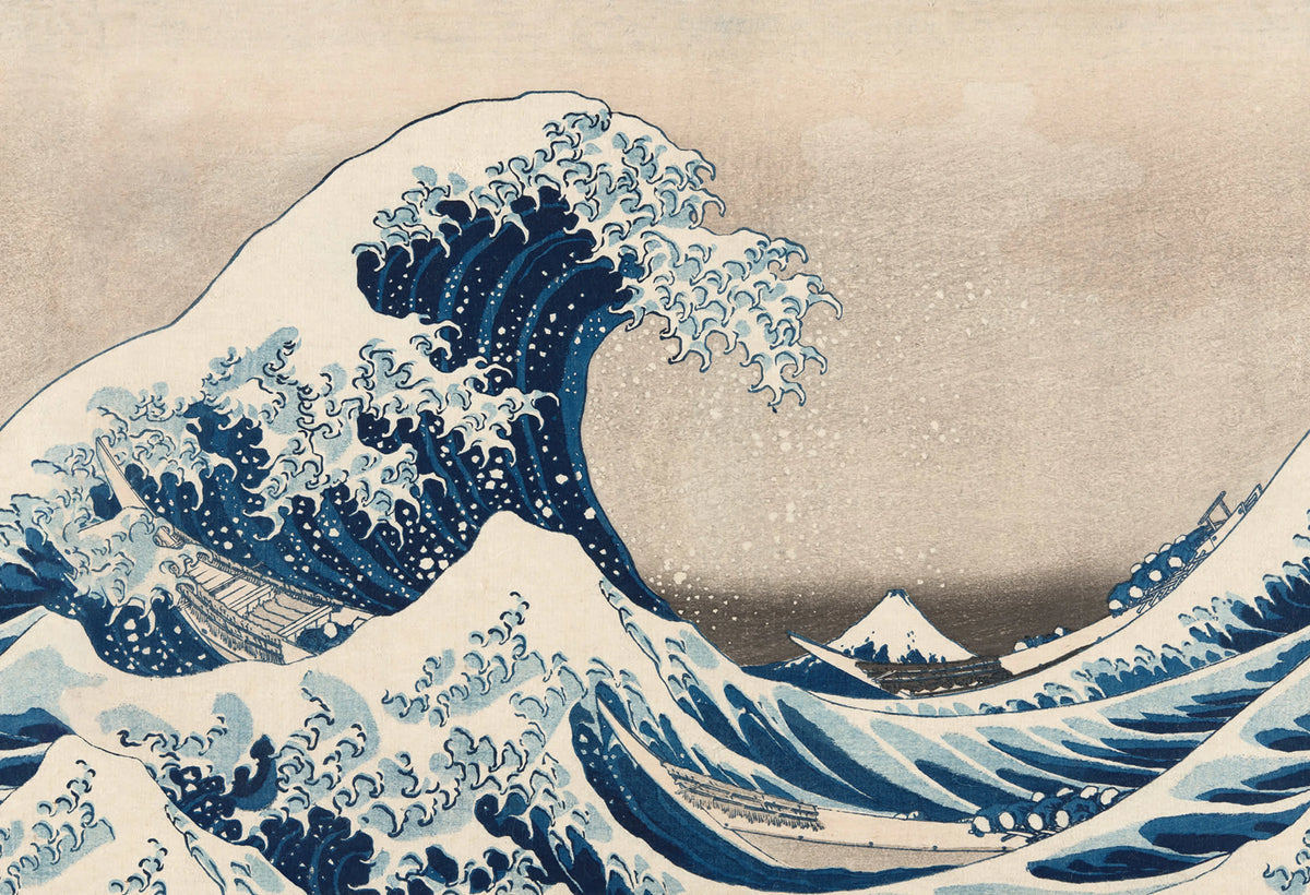 Under the Wave off Kanagawa Repeatable Mural Wallpaper - pure wallpaper artwork