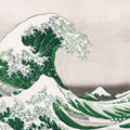 Under the Wave off Kanagawa, Green Mural Wallpaper - pure wallpaper artwork