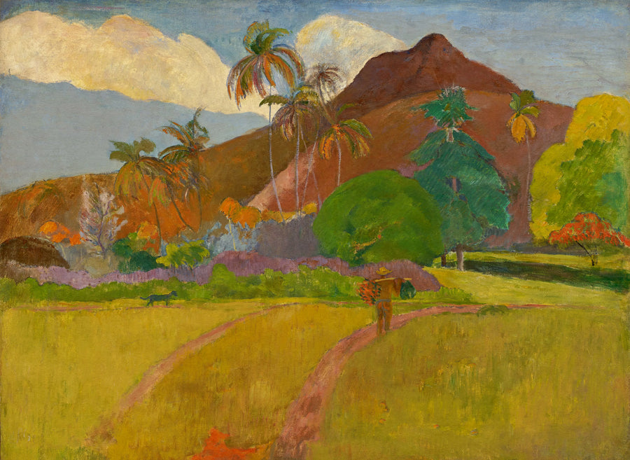 Tahitian Landscape by Gauguin Mural Wallpaper