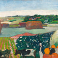 Haystacks in Brittany by Gauguin Mural Wallpaper - pure wallpaper artwork