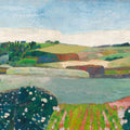 Haystacks in Brittany Repeatable Mural Wallpaper - pure wallpaper artwork