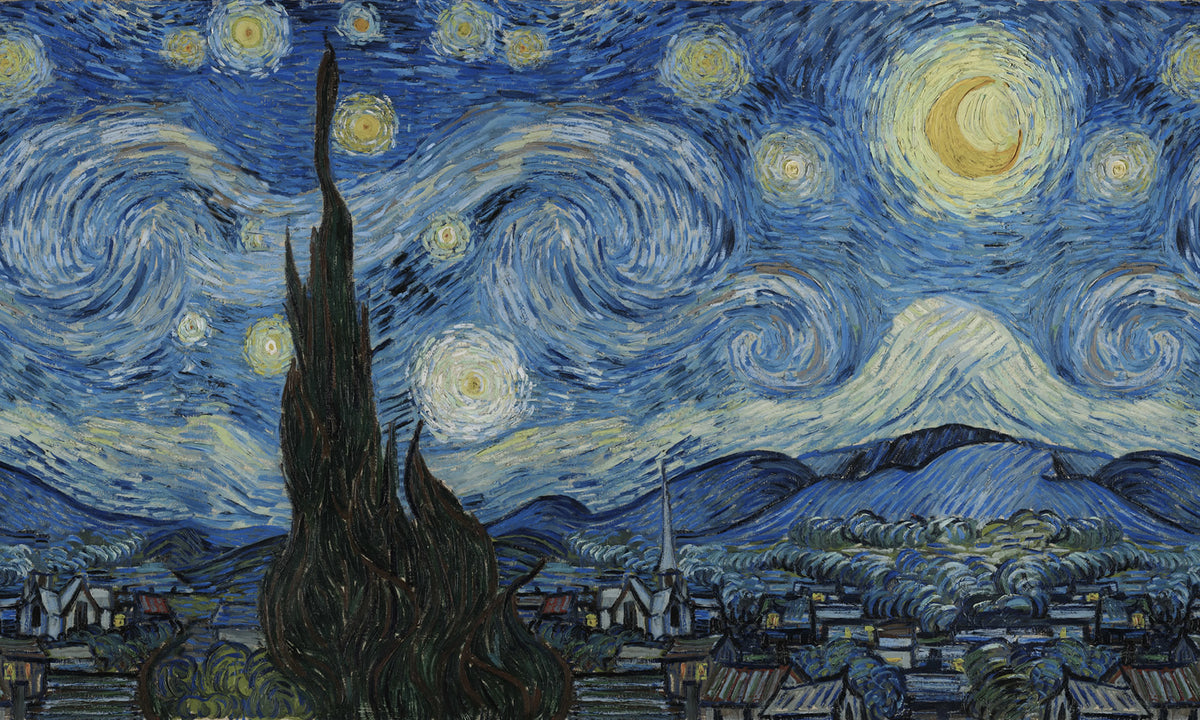 Starry Night by Van Gogh Repeatable Mural Wallpaper - pure wallpaper artwork