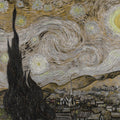 Starry Night, Brown Mural Wallpaper - pure wallpaper artwork