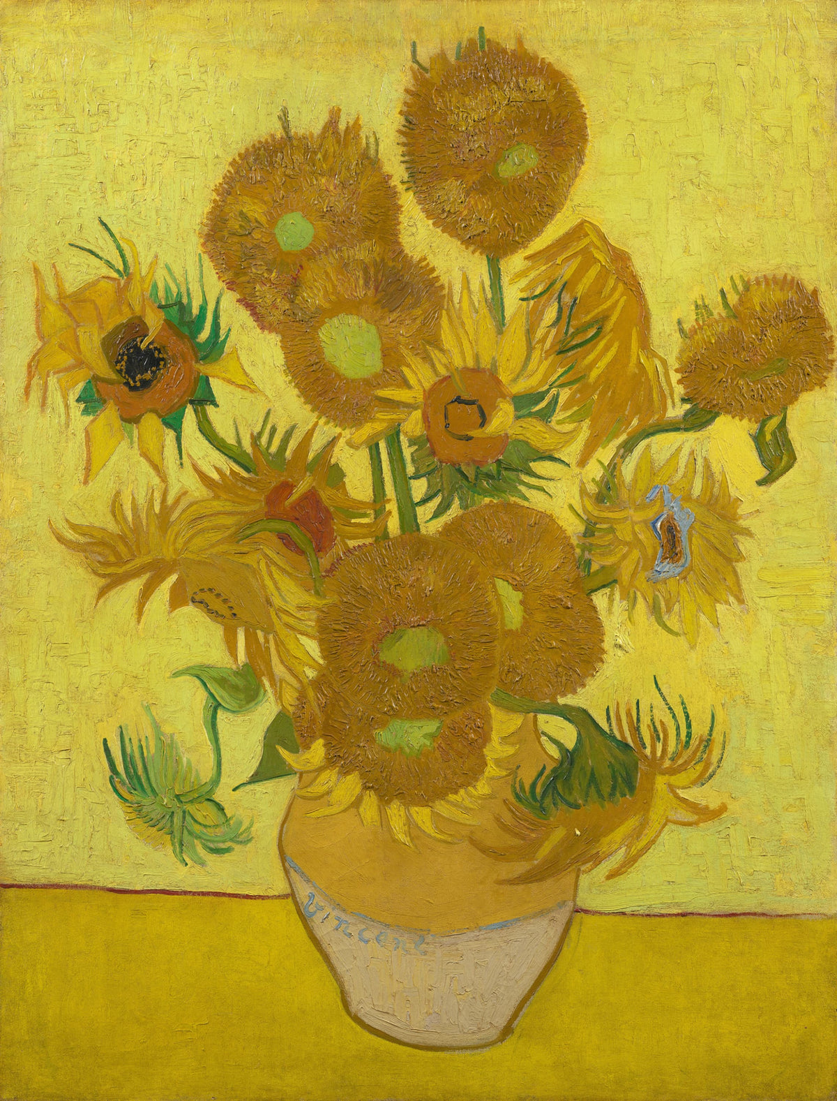 Sunflowers by Van Gogh Mural Wallpaper - pure wallpaper artwork