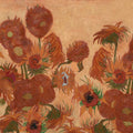 Sunflowers Repeatable, Peach Mural Wallpaper - pure wallpaper artwork