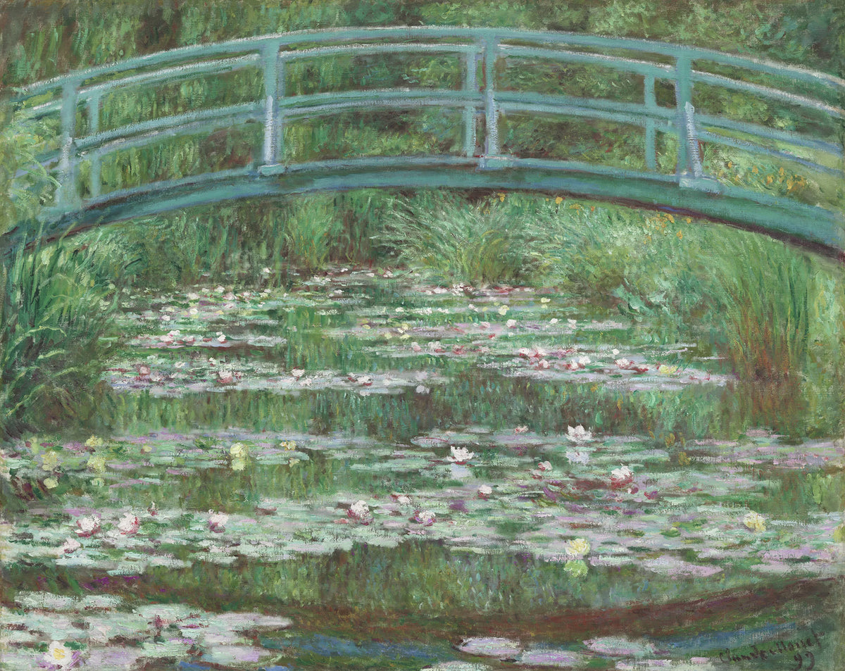 The Japanese Footbridge by Monet Mural Wallpaper - pure wallpaper artwork