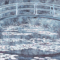 The Japanese Footbridge, Blue Mural Wallpaper - pure wallpaper artwork