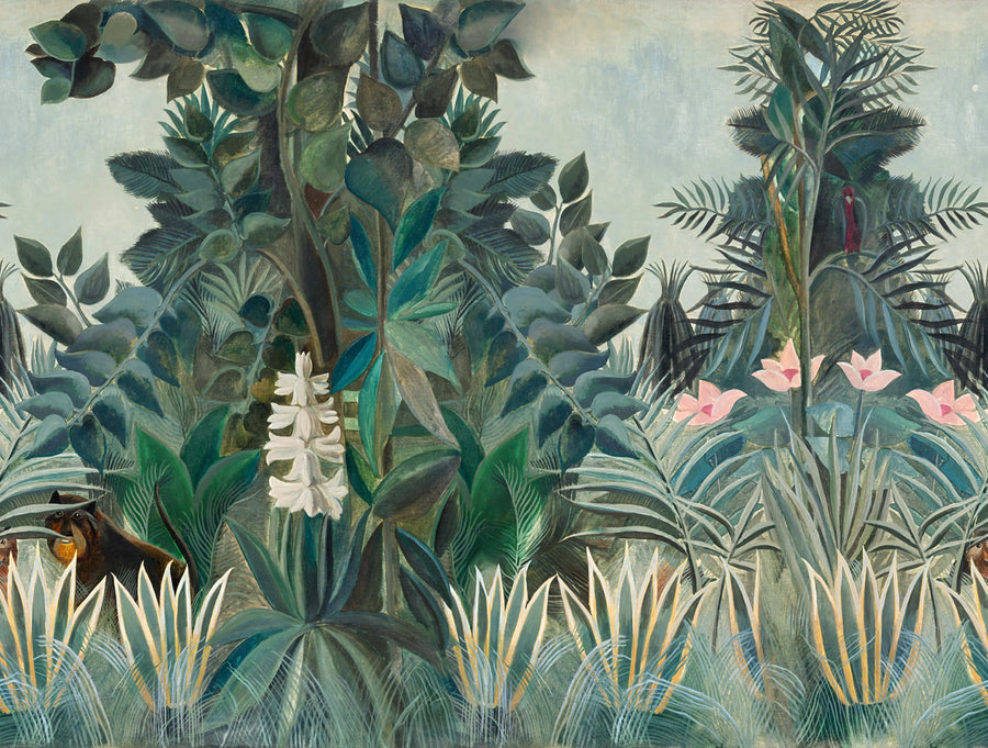 The Equatorial Jungle by Rousseau Mural Wallpaper
