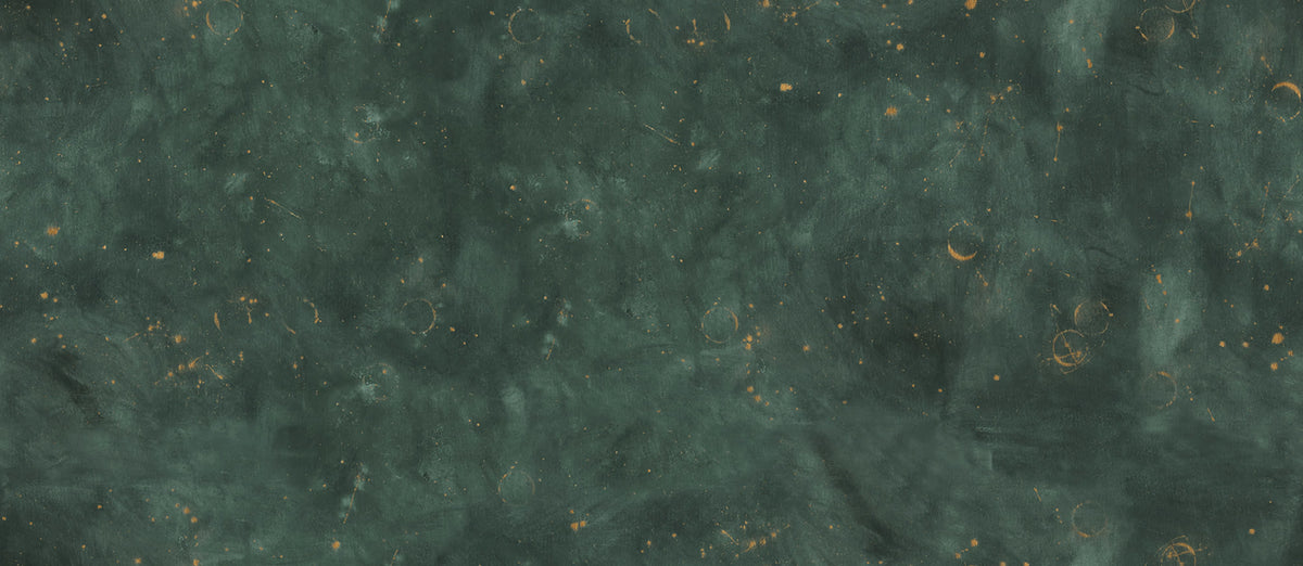 Sky Star, Dark Green Mural Wallpaper - pure wallpaper artwork