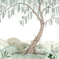 Dreamy Tree, Light Green Mural Wallpaper - pure wallpaper artwork
