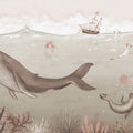 Under the Sea, Beige Mural Wallpaper - pure wallpaper artwork